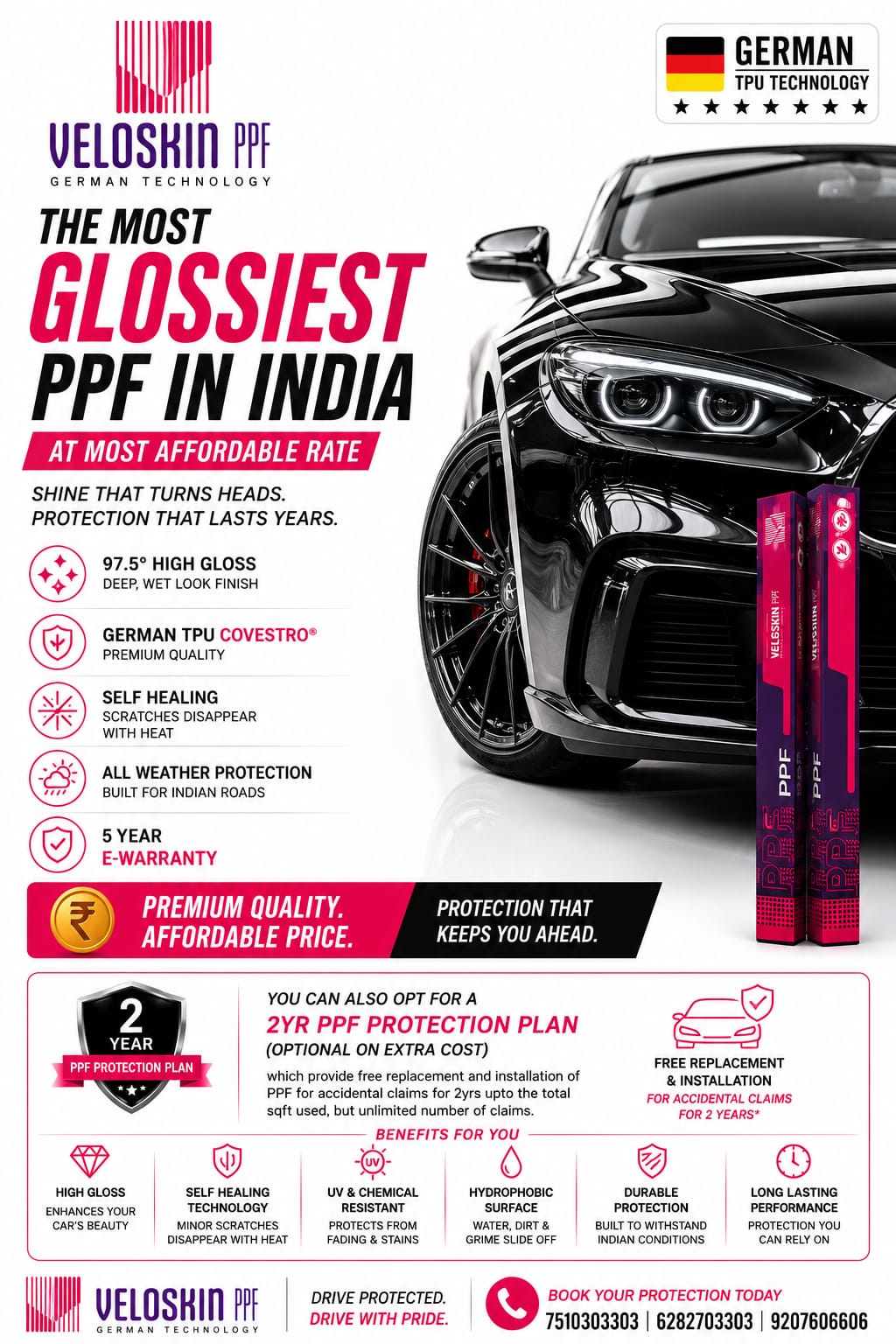 Veloskin Glossy PPF flyer
